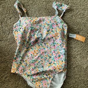 Cute ruffle strap one piece